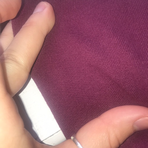 ❤️ VS Pink Maroon/purple Cropped Hoodie - Picture 6 of 6